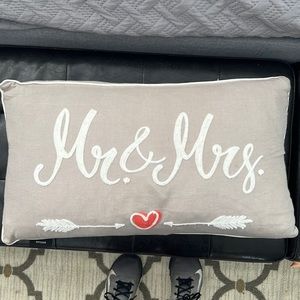 Mr. & Mrs. pillow